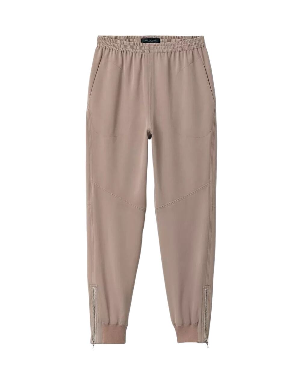 Rag & Bone Crepe Jogger Relaxed Fit High Rise Pant Clay Color Size Small